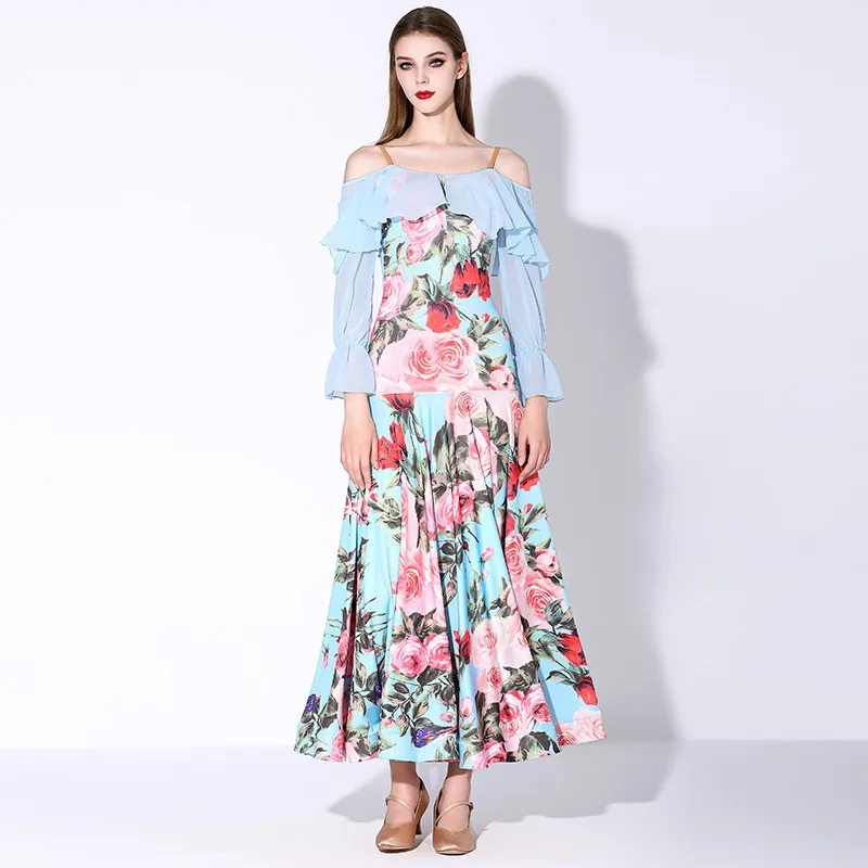 ที่กําหนดเองโมเดิร์นเต้นรําชุด MY883 มาตรฐานแห่งชาติเต้นรําเครื่องแต่งกายเต้นรําบอลรูมชุดลาก Queen เครื่องแต่งกาย