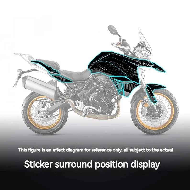 For Benelli fuel tank sticker TRK702TRK702X version flower decal modification bird beak fuel tank sticker modification