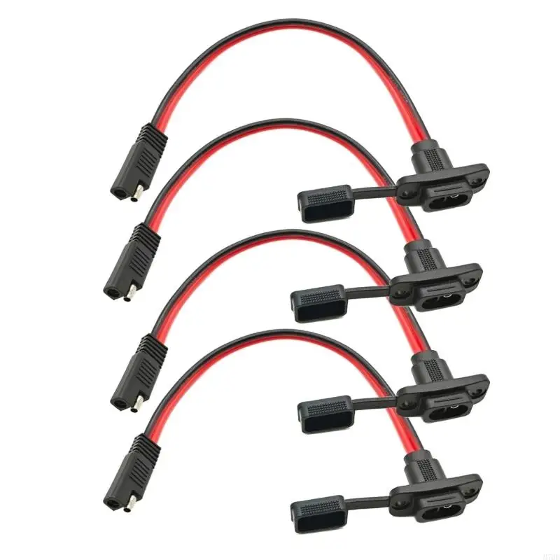 M76E 2-poliges SAE-Stromkabel für Schalttafelmontage mit befestigter Staubschutzhülle, 4er-Pack – Detail 9