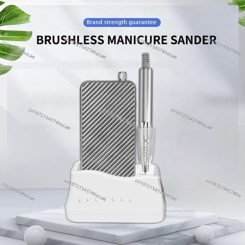 Manicure Equipment Sander with Drill and Charging Base Rechargeable Nail Drill for Acrylic Nail Removal Salon Home