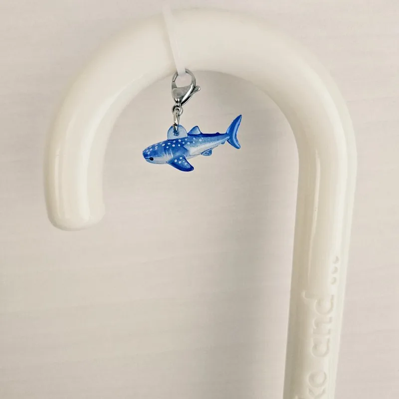 Gacha Scale Model Marine Animal Sunny Day Doll Umbrella Pendant Shark Whale Shark Jellyfish Dolphin Pendant Action Figure Toy