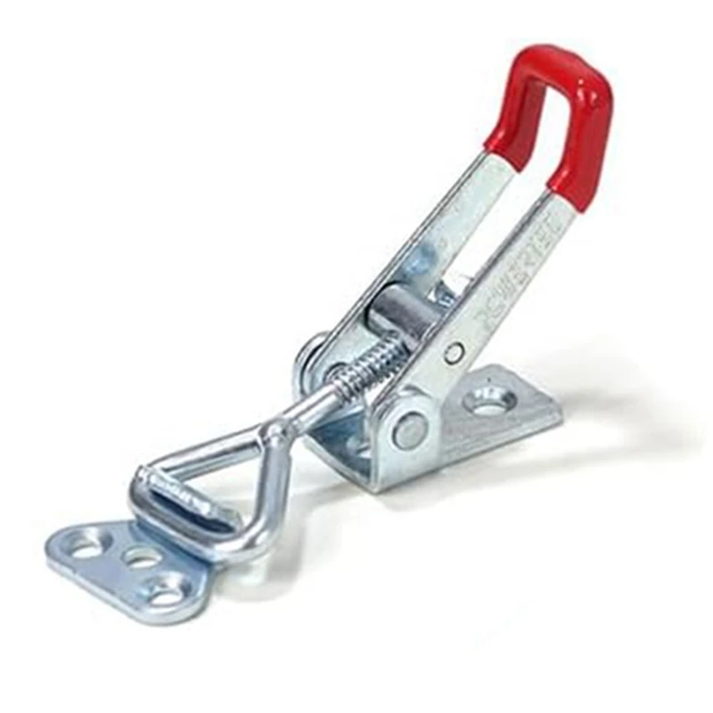 20332-P2 Pull Action Latch Toggle Clamp 4001 - 220 Lb Holding Capacity With Red Vinyl Handle Grip, 16 Pack Durable Easy Install