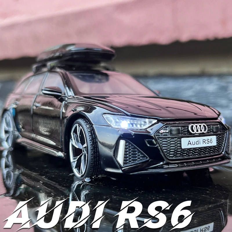 1:32 Audi RS6 Quattro Station Wagon Alloy Car Diecasts & Toy Vehicles Car Model Sound and light Car Toys For Kids Gifts