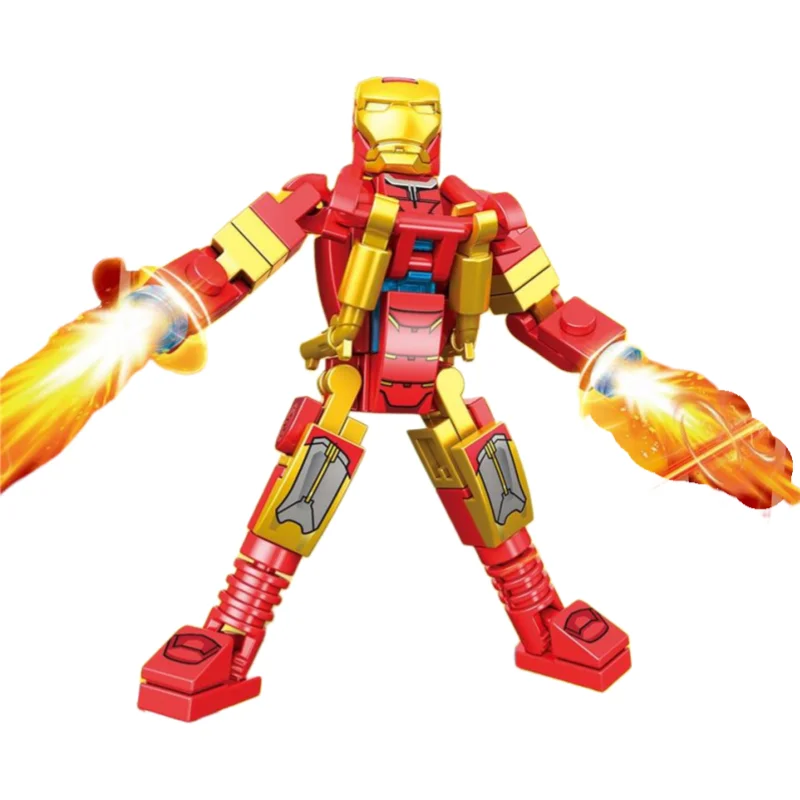 Disney Building Blocks Mini Model Figures Compatible Spiderman Iron Man Venom Captain Hawk Deadpool Technic Armor City Gift Toys