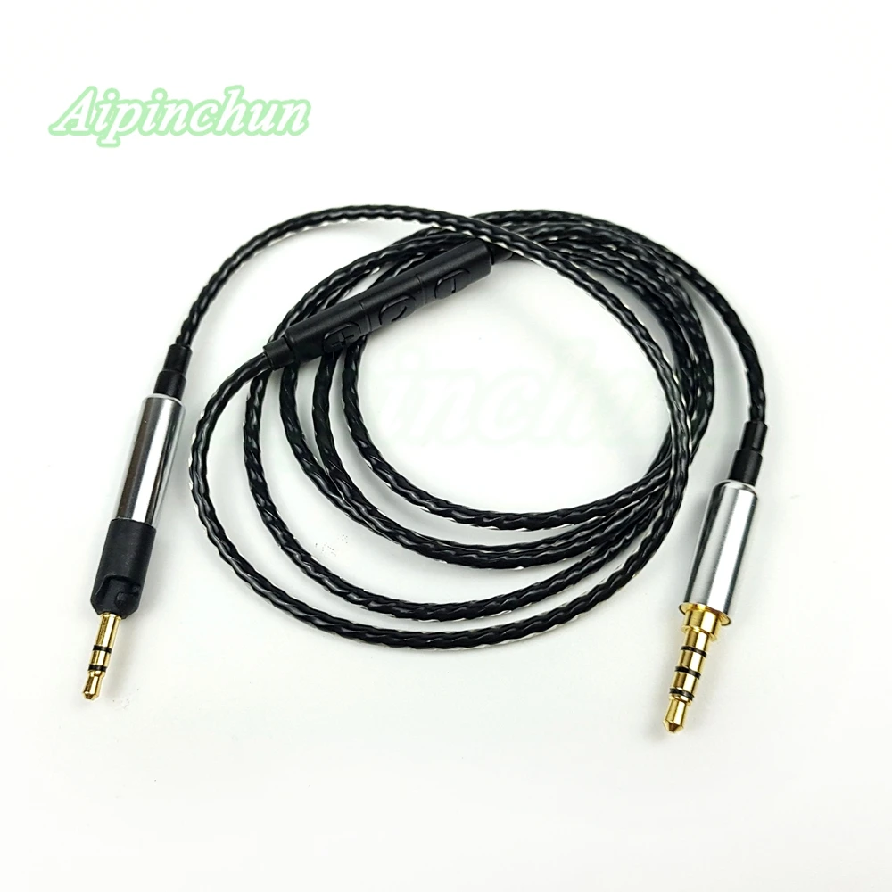 Cable de Audio de repuesto para auriculares, conector de 3,5mm a 2,5mm, Cable controlador de volumen para auriculares HD598, HD595, HD558, HD518, HD579, HD599
