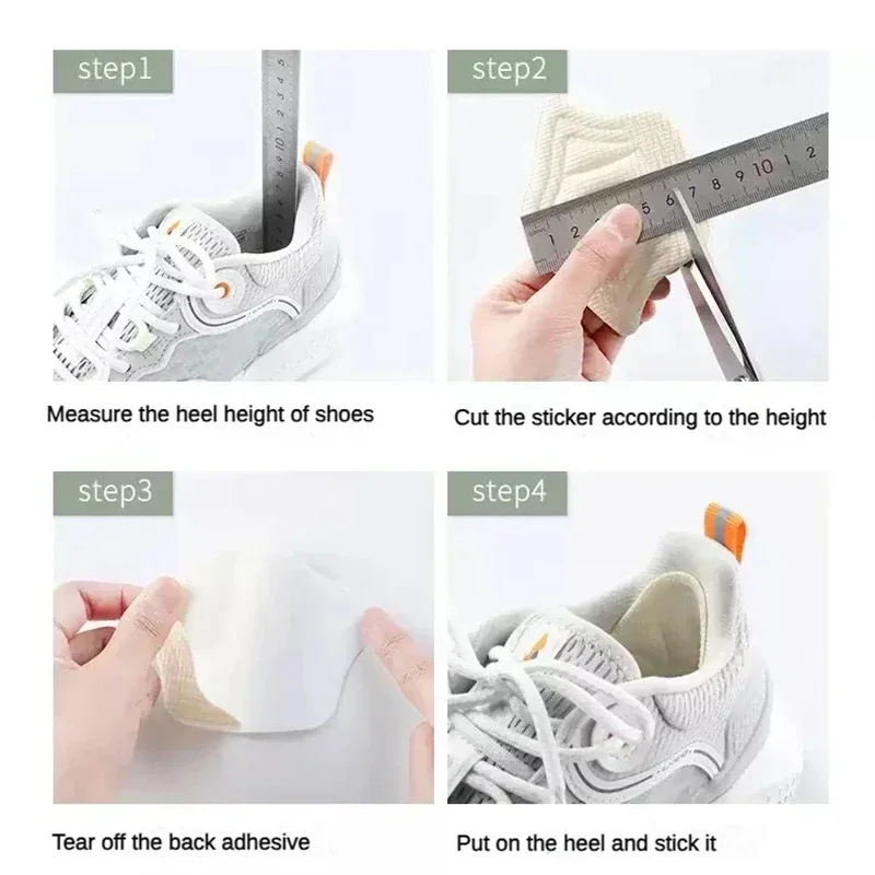 Heel Stickers Insoles for Feet Patch Heel Pads Adjustable Shoes Size Non-slip Shoe Pad Heel Protector Cushion Backs for Sneakers