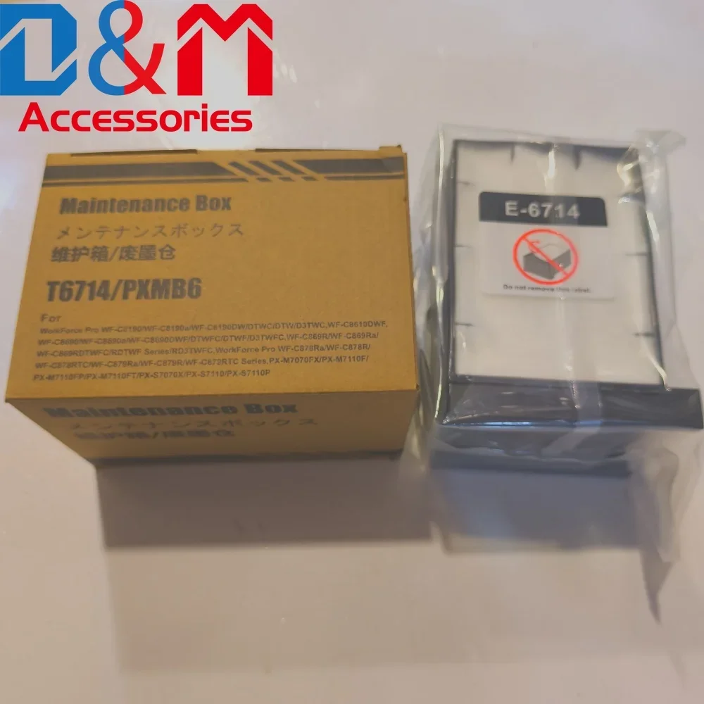 

5X T6714 C13T671400 PXMB6 резервуар для отработанных чернил губка коробка для обслуживания для EPSON WorkForce pro WF C8190 C8610 C8690 C869