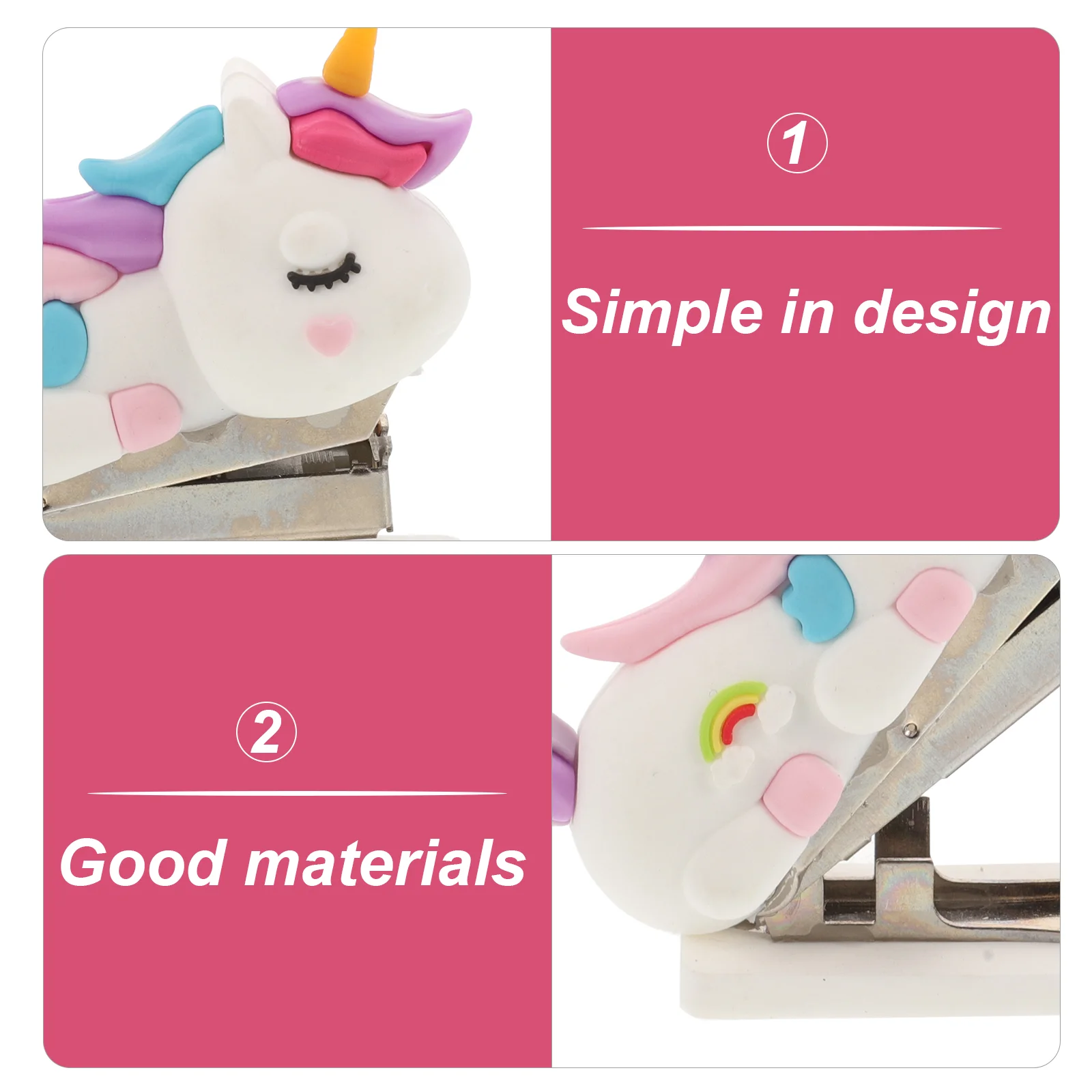 Mini Stapler Cute Hand Household Reusable Stationery Handheld Home Accessory Child