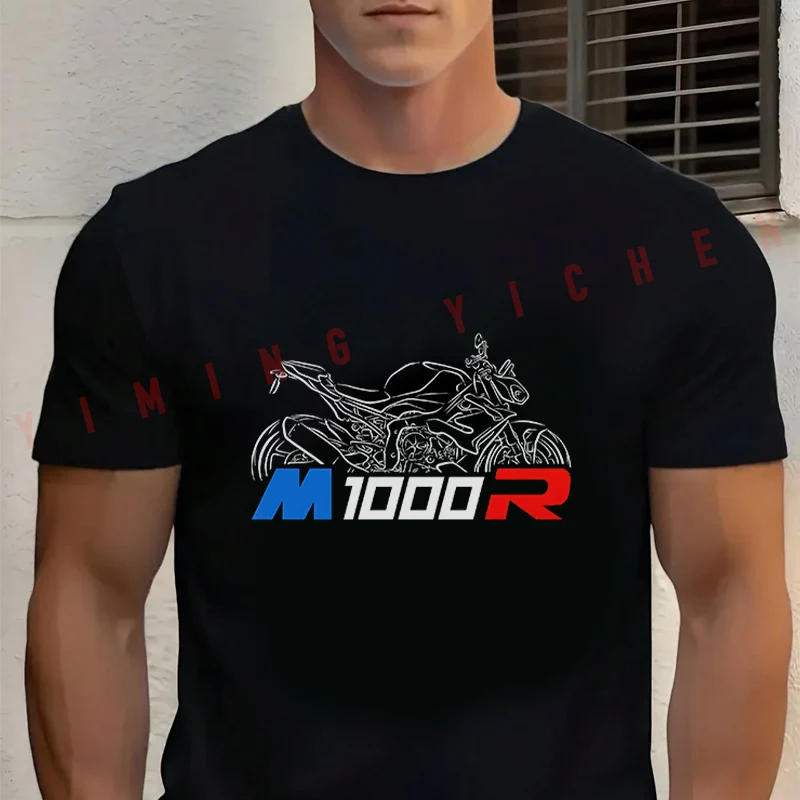 

Men's Summer Cotton T-shirt Motorrad M1000R 2026 Biker Classic T Shirt Short Sleeved Casual Basic O-Neck Unisex Tops