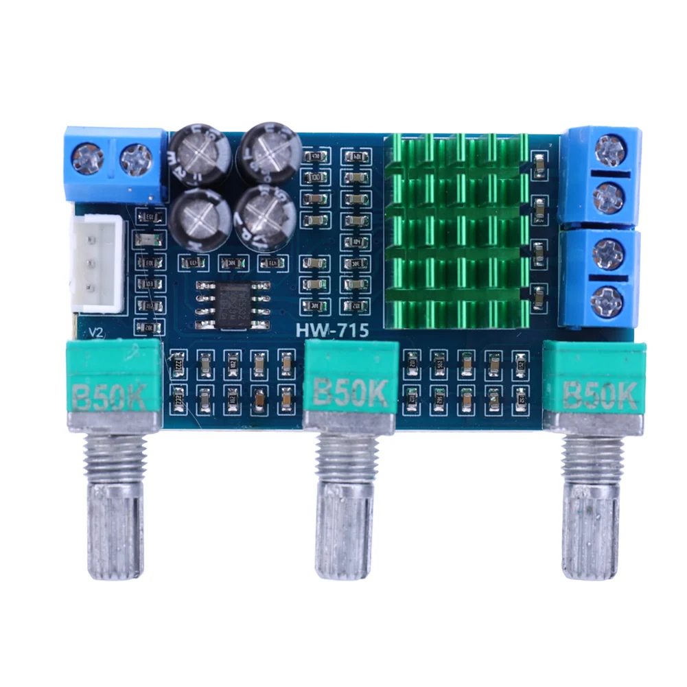 

Цифровая усилительная плата TPA3116D2, 2*80 Вт, двухканальный модуль усилителя звука с регулировкой высоких и низких частот