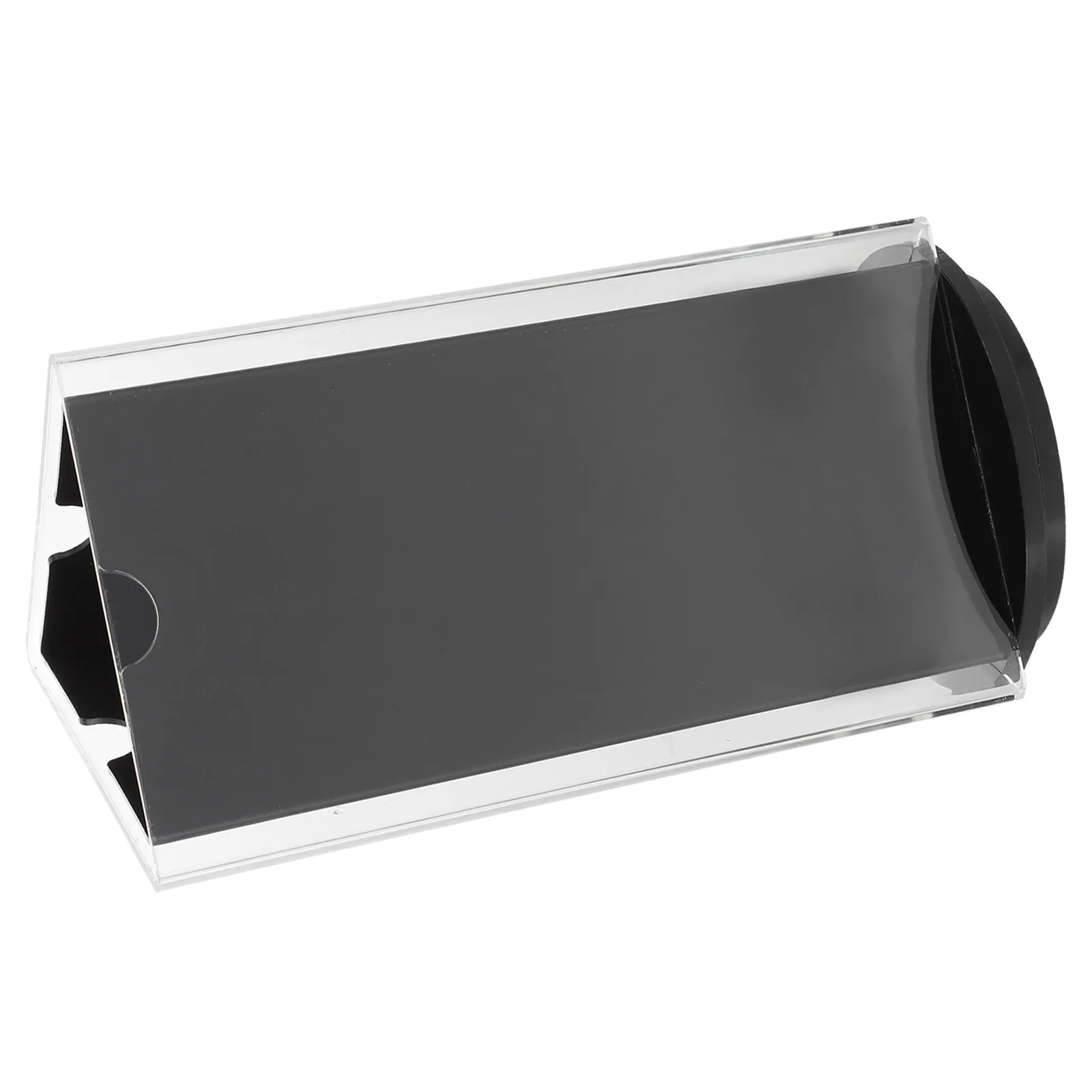 Rotatable Acrylic Menu Stand for Restaurant Tabletop Paper Holder Display Sign Holder 360 Degree Stable Base Menu Display Stand