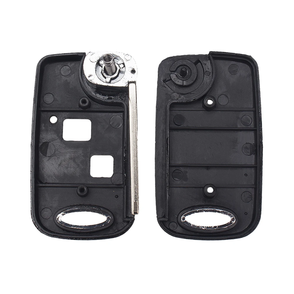 KEYYOU Remote Folding Flip Car Key Case For Toyota Yaris Carina Corolla Avensis Cover Toy43 Toy47 Toy48 With Buttons