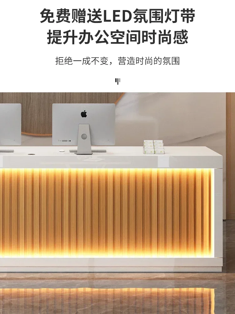 S Light Luxury Company Reception Desk Modern Beauty Salon Information Desk Clothing Store Cashier