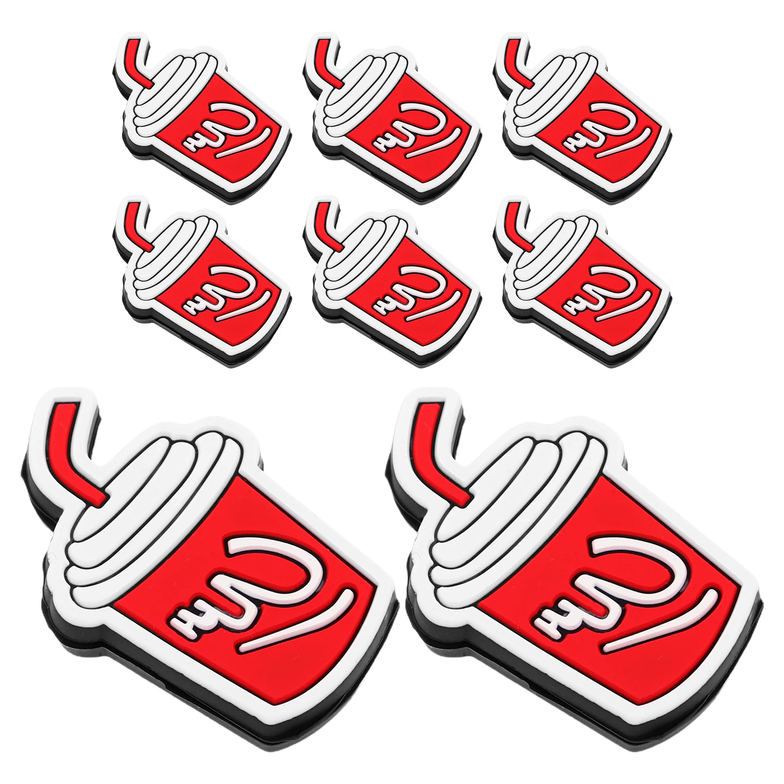 

8 шт. силиконовый амортизатор для ракетки, мягкие амортизаторы для ракетки, демпферы, милый теннисный демпфер для уменьшения мультфильма