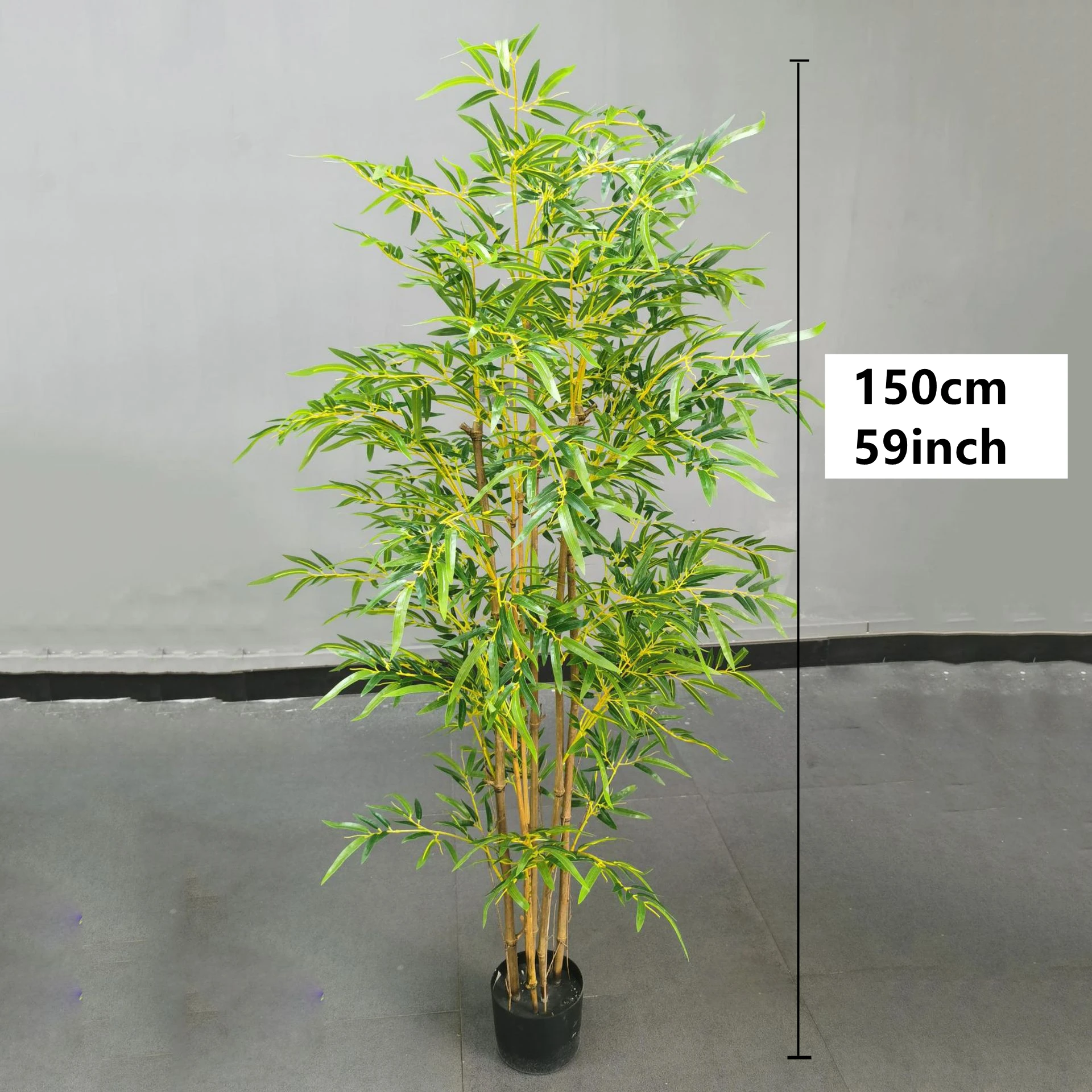 Fake Bamboo Tree 150/120/90cm Potted Plant Artificial Greenery Plants in Pot Decorative Trees for Home Office Lobby Shop