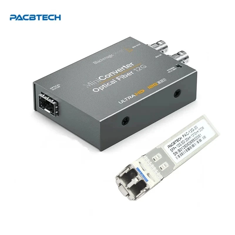 12G 12G-SDI SD-SDI Video Tranceiver 4K Fiber Transmission Optical