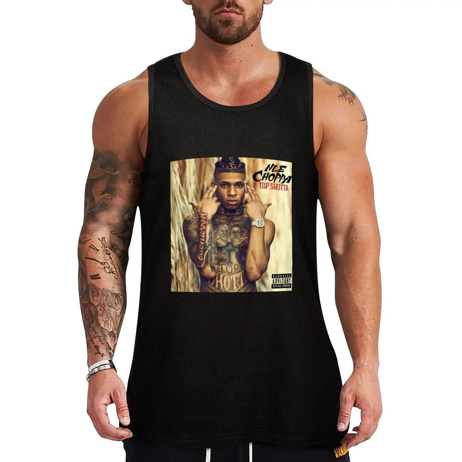 

NLE It's Getting Hot - NLE Tour Tank Top Male clothes man vest gym t-shirts singlets for men