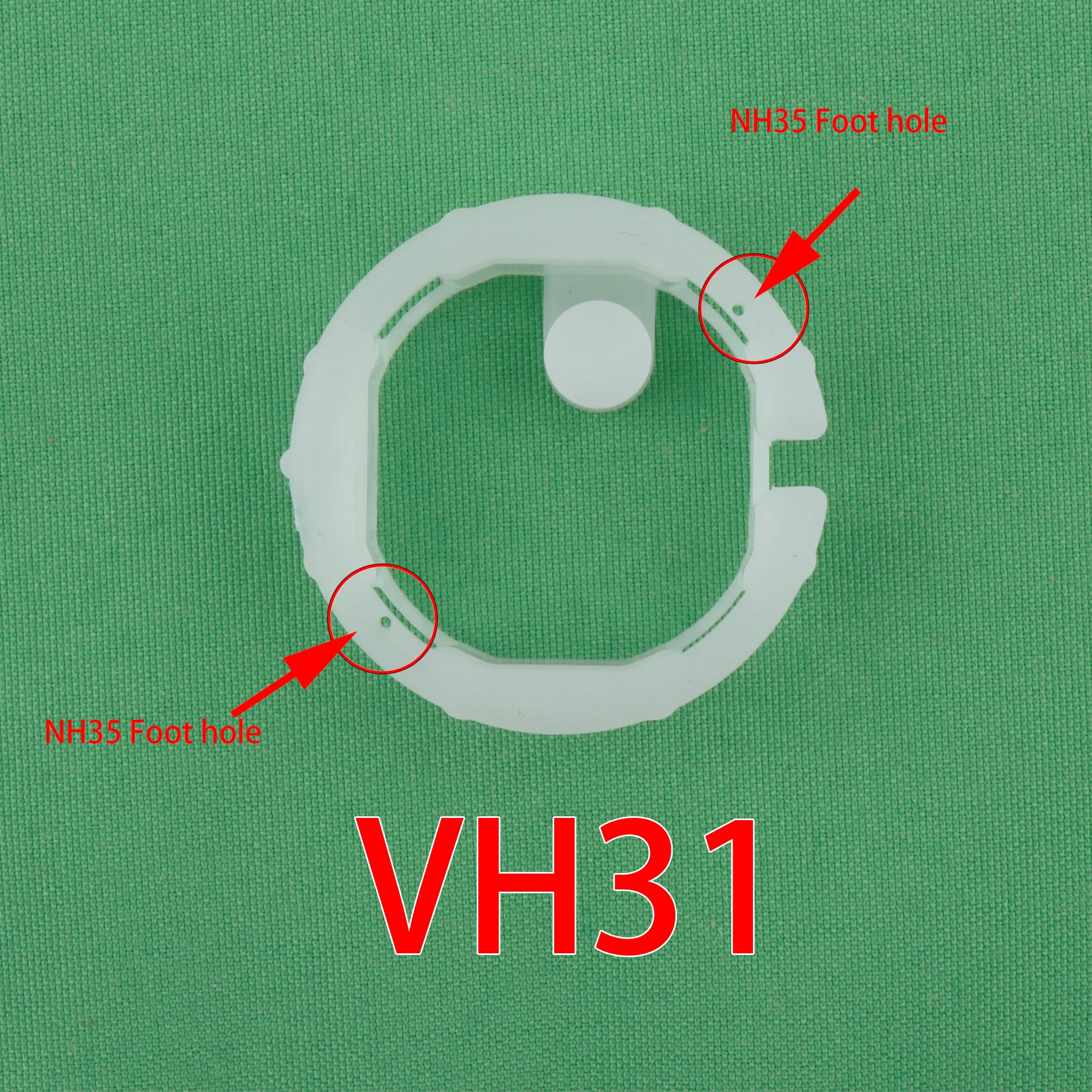 TMI VH31 movement spacer for NH35 case in 39mm case Plastic stent VH31 movement spacer ring vh31 holder case spacer