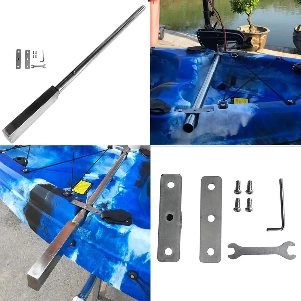 

Kayak Trolling Motor Mounting Bar 91cm Stainless Steel Universal Boat Accessories with Secure Hardware
