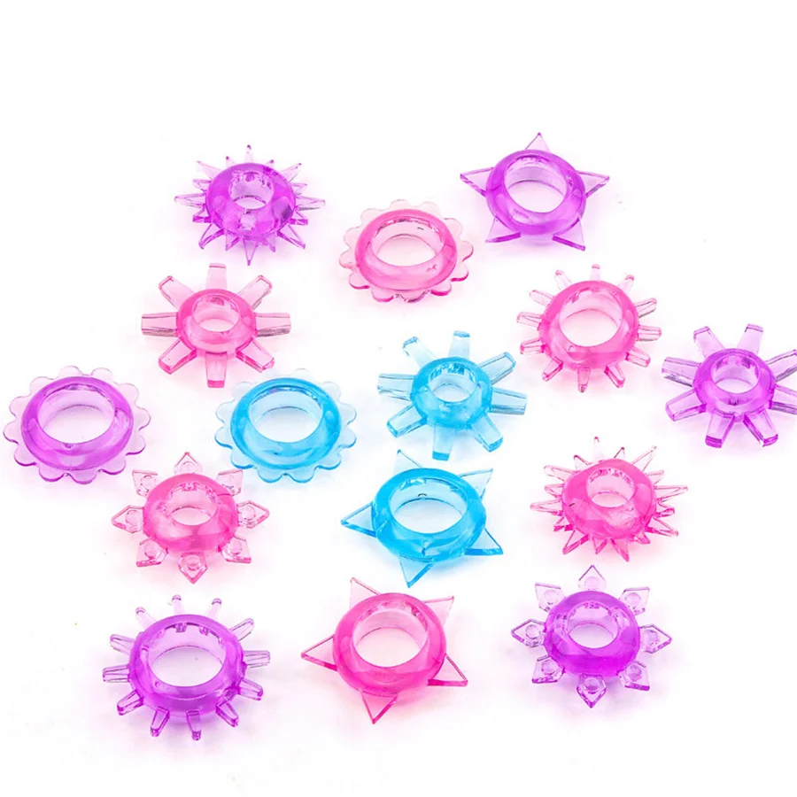 TPE Penis Rings Time Delay Cock Rings Set Delay Ejaculation Cockring Enhance Orgasm Penis Glans Erection Sex Toys For Men