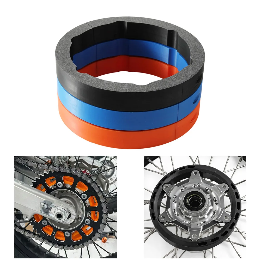 

Оранжевая защита цепи, пластиковая конструкция, износостойкая, не деформируется, простая установка, быстрая установка, защита для бездорожья