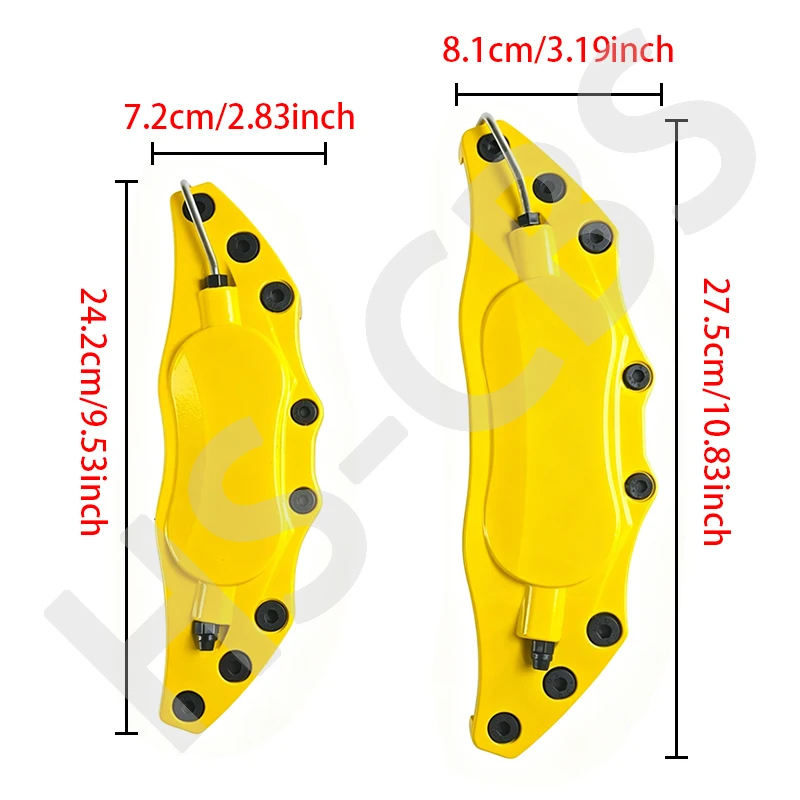 4Pcs Metal Car Brake Caliper Covers Anti Dust Protective Disc Shell for Audi Bmw Mercedes Benz VW volkswagen Peugeot Accessories