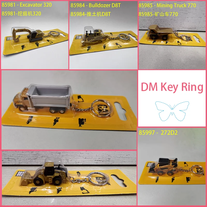 DM  D8T & 320 Key Ring Model For Bulldozers Excavators And Engineering Vehicles. Keychain:85981/ 85984/85985/85986/85998/85997