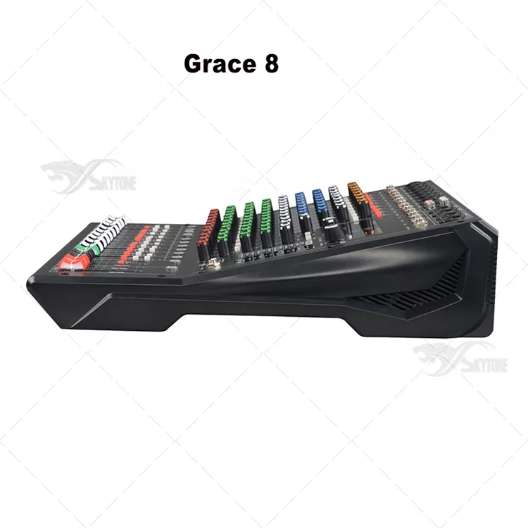 GRACE8 Mini 8-kanaals mixer met Bluetooth MP3 USB Professionele audiomixpaneel Mini Sound Mixer Console