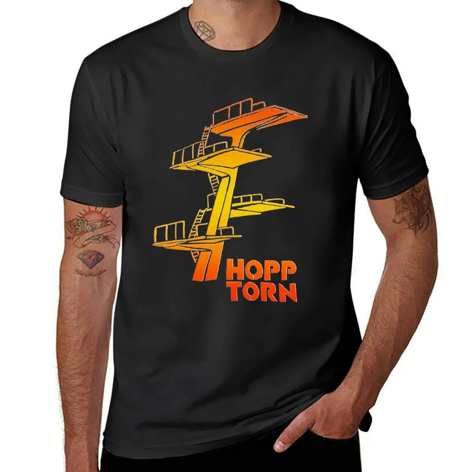 Sunrise Effect Hopptorn, Diving tower, High Diving Platform T-Shirt cute clothes vintage clothes for men