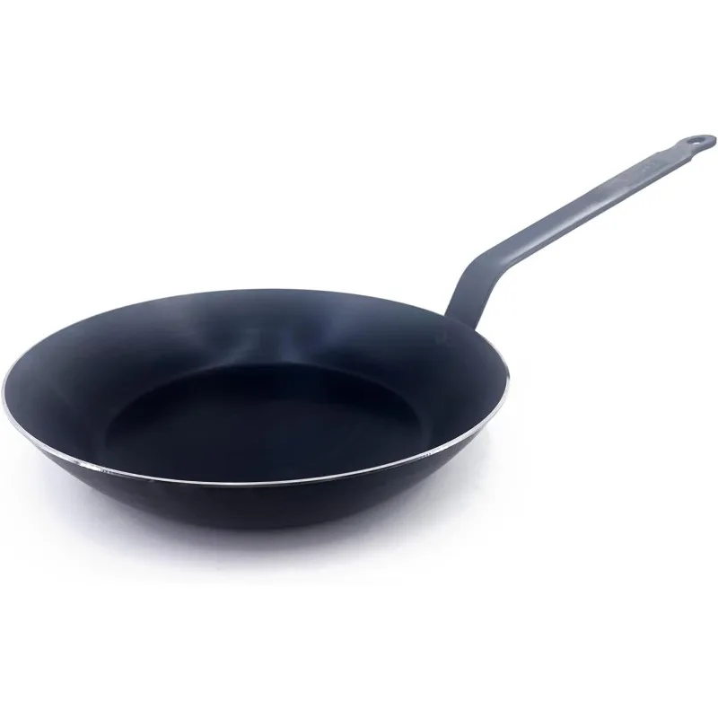 

Blue Carbon Steel Fry Pan 2mm Thick - ACCESS - 8” Diameter, 5.5” Cooking Surface - Oven Safe