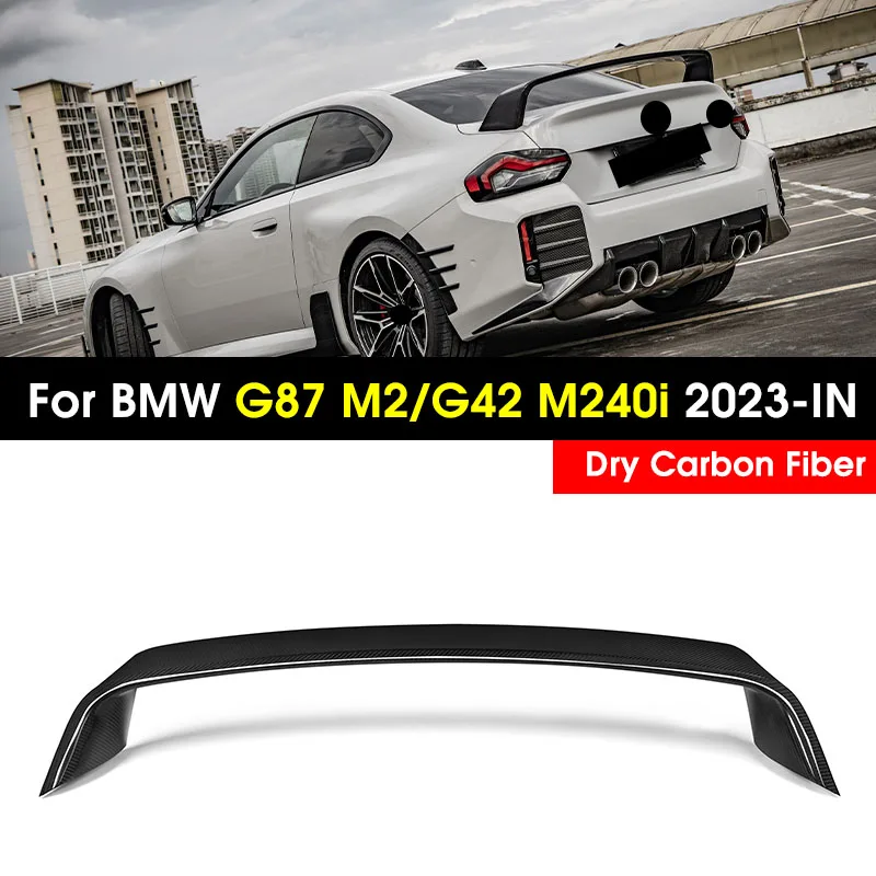 

Dry Carbon Fiber Car Rear Spoiler Wing Lip Extension For BMW 2 Series G42 M235i M240i Coupe G87 M2 2022-IN Rear Lip Boot Wing