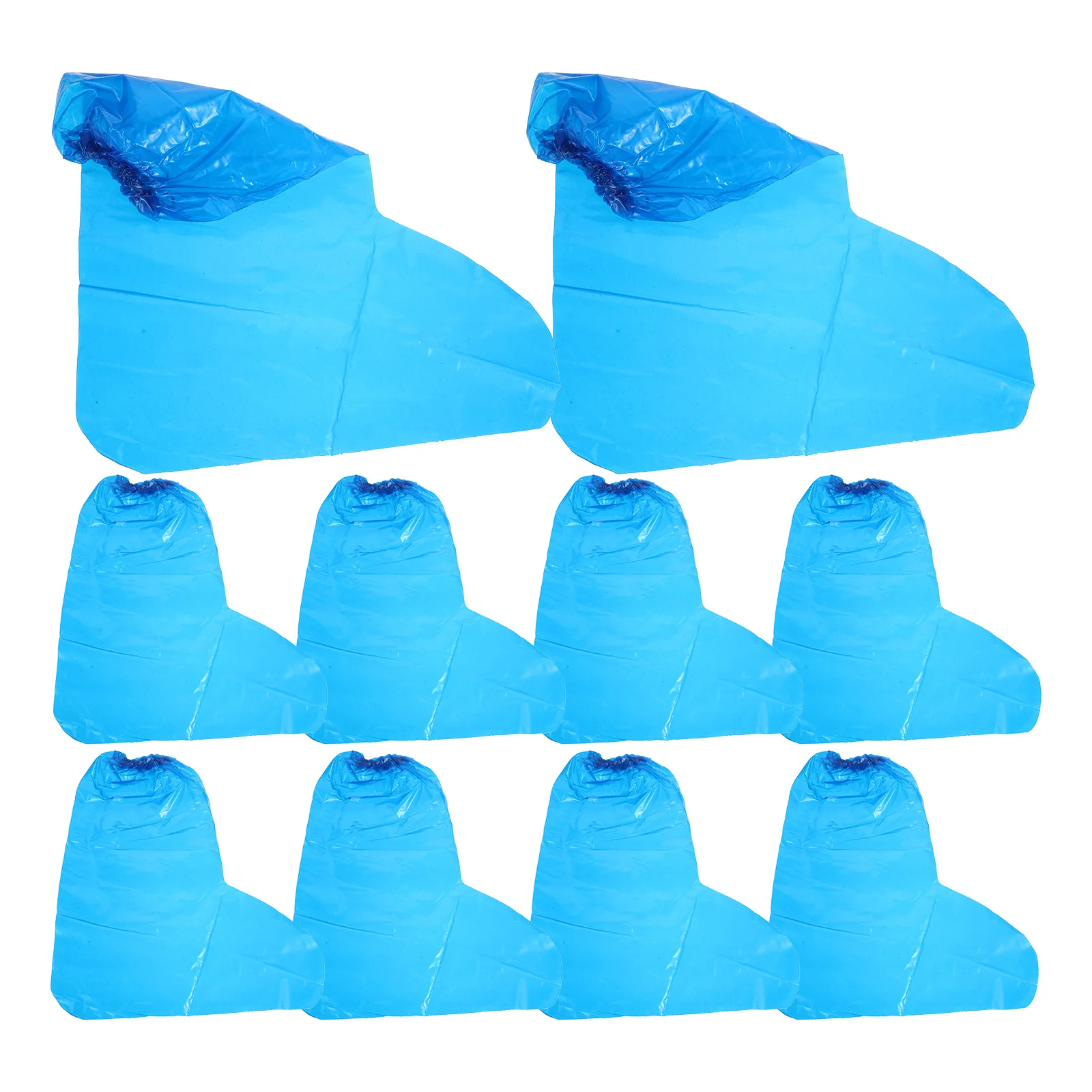 

10 Pcs Disposable Rain Boot Covers Shoe Protectors Polyethylene Overshoe Booties Nonslip Comfortable Fit Widely Used