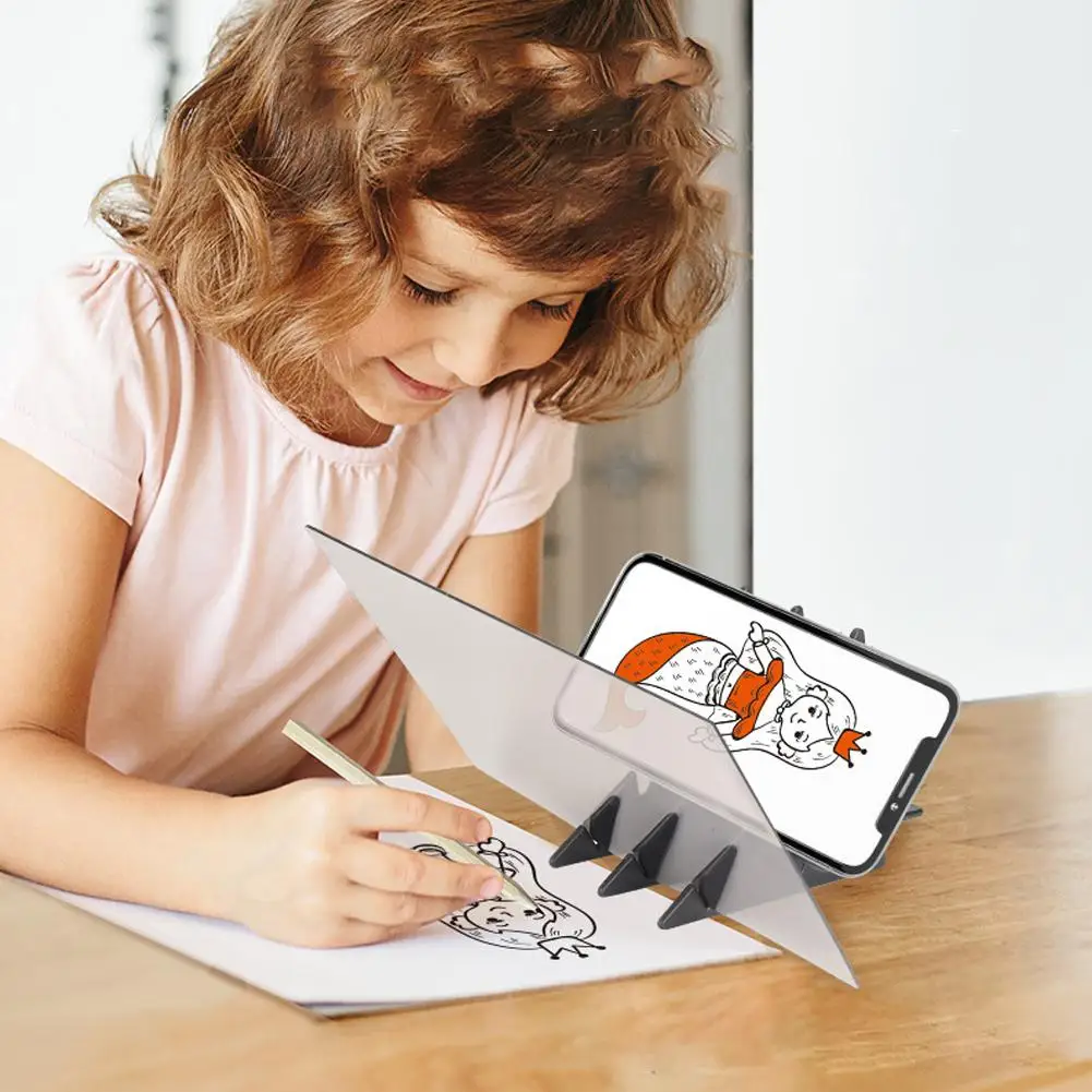 Tavolo da disegno per copia ottica Tracciamento d'imitazione portatile con strumento di apprendimento dello schermo di proiezione adatto per tablet mobile