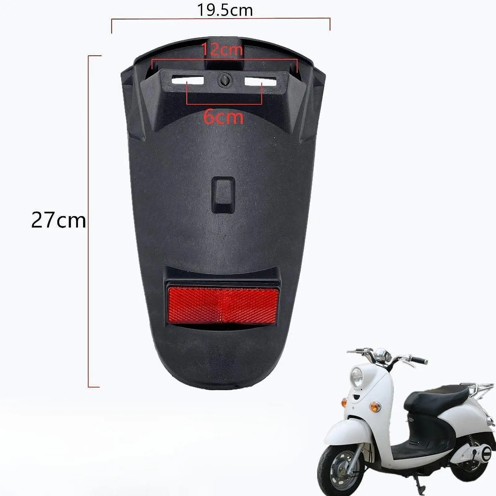 

Electric Bicycle Rear License Plate Bracket Replacement 10.6x7.7inch