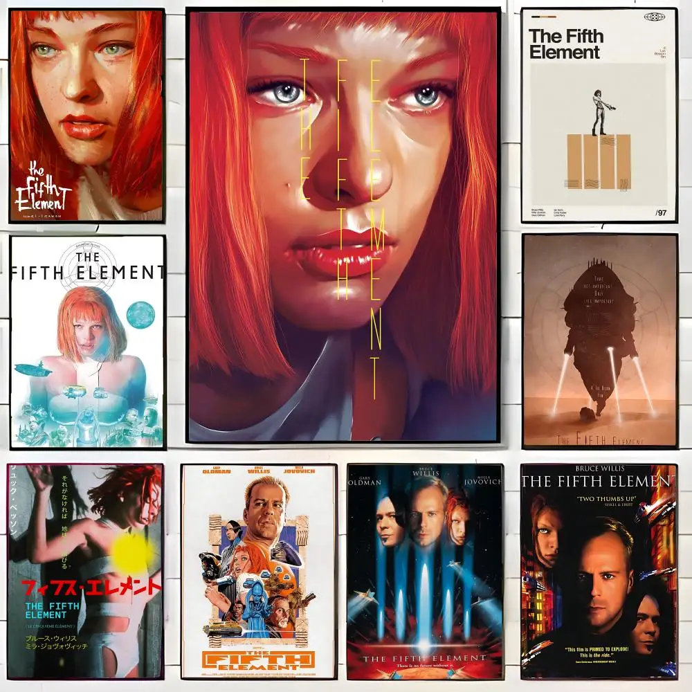 Vibrant Futuristic T-The Fifth Element Cyberpunk Opera Vibe Poster Wall Art Print Decorative Mural Home Decor Gift Unframed