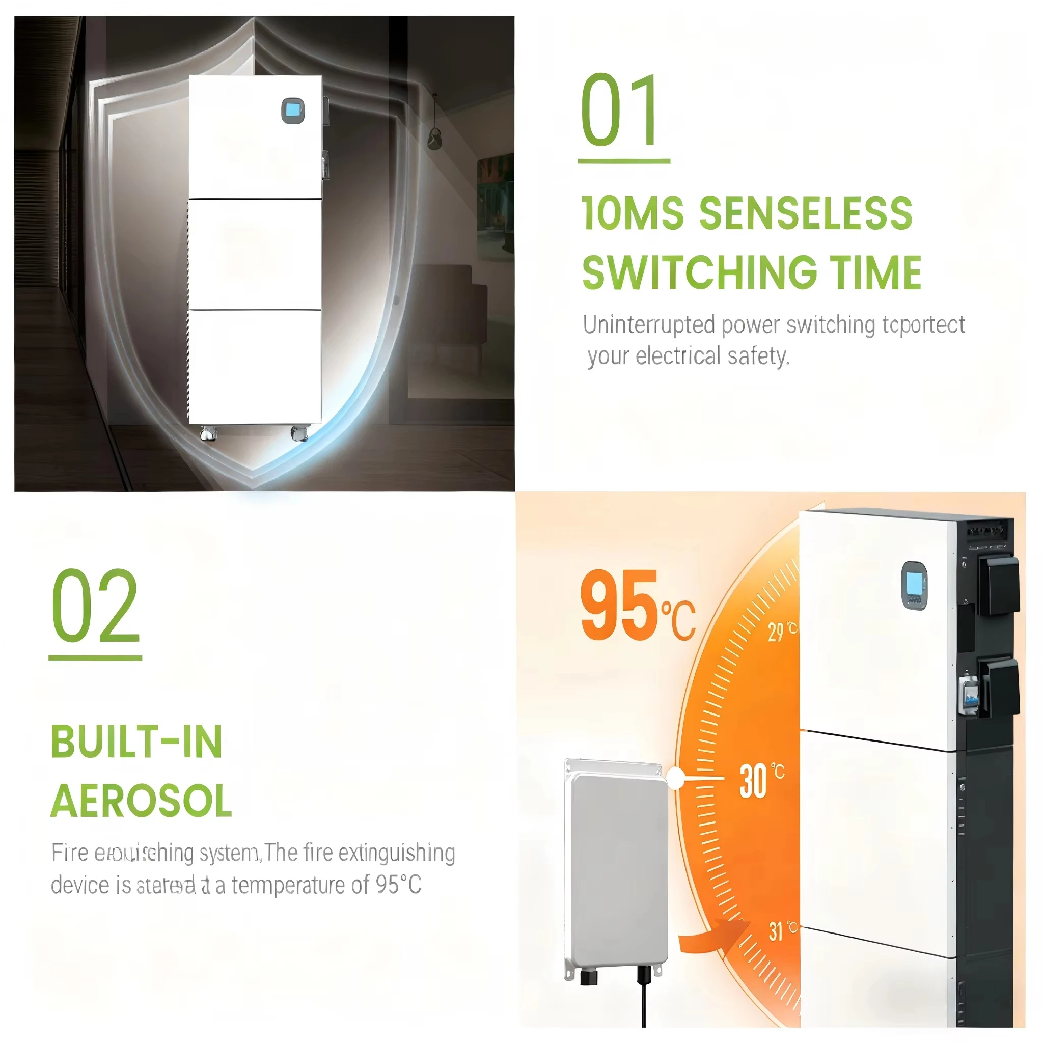 LP ESS Battery Hybrid Inverter Solar Energy Storage System All in One 30kwh/15Kwh  280Ah LiFePO4 Power Station Lithium Battery