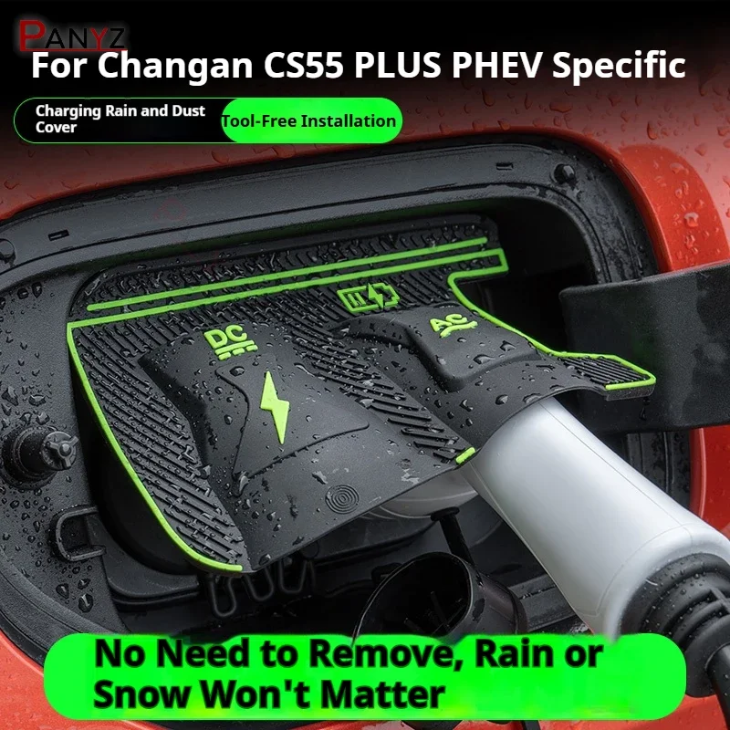 For Changan CS55 Plus PHEV UNI-Z PHEV Eado PHEV Dedicated New Energy Car Charging Port Waterproof Protector Cover Gun Rain Cover