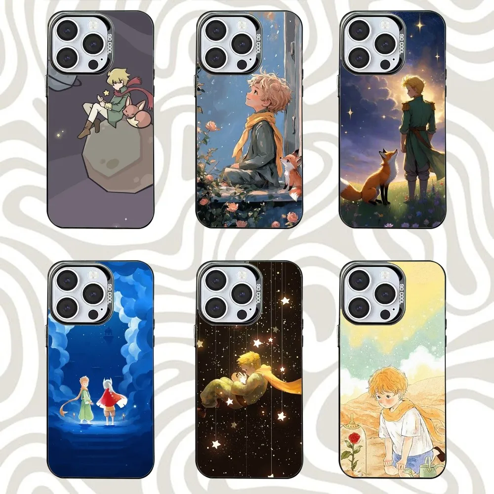 

Anime L-Littles P-Princes Phone Case For iPhone 16,15,14,13,12,11,Mini,Pro,SE,MAX Black Matte Shockproof Cover
