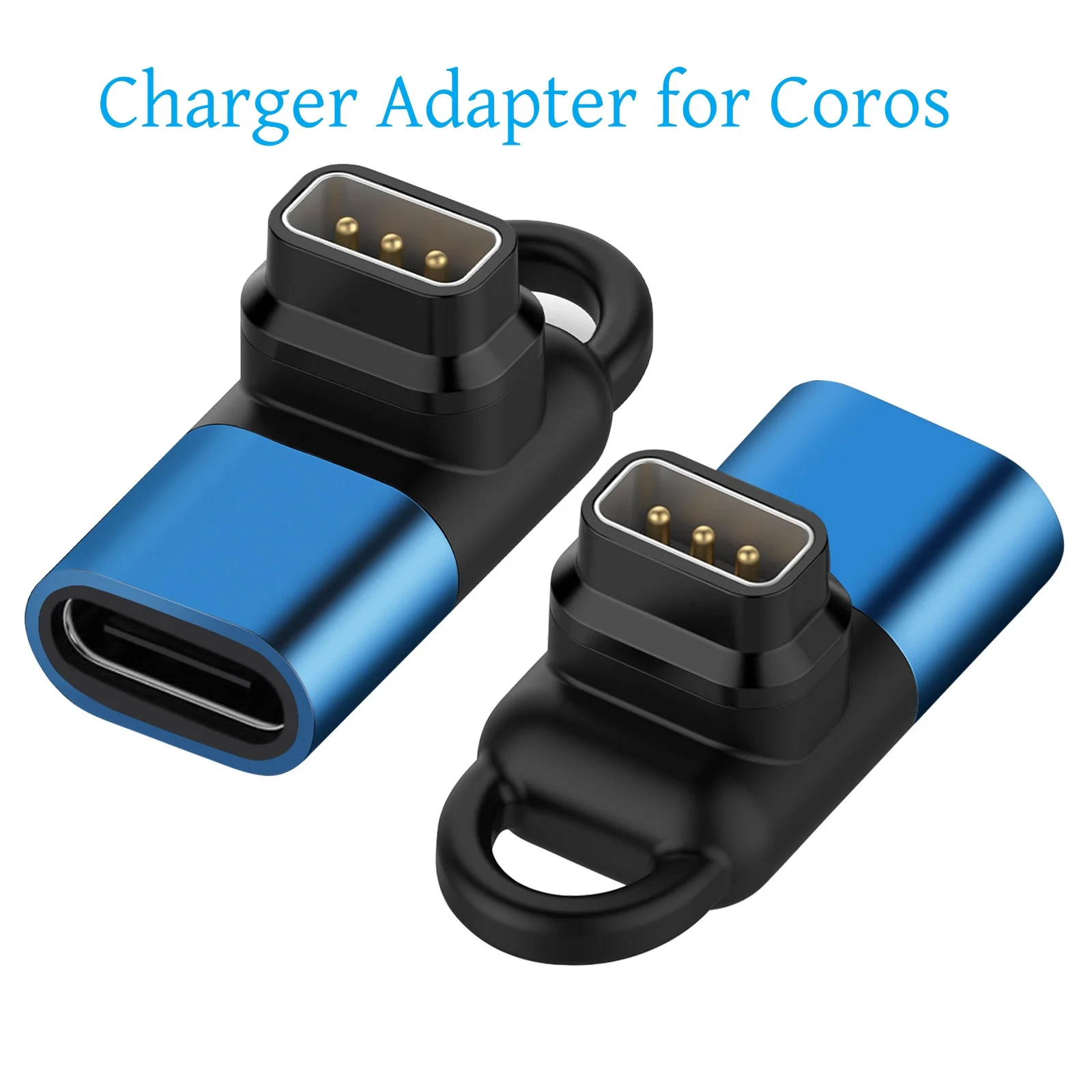 Type-C Charger Converter For Coros Pace 3 2/Vertix 2 USB C 90 Degree L Shape Charging Adapter For Coros Apex Pro/42 Smartwatch