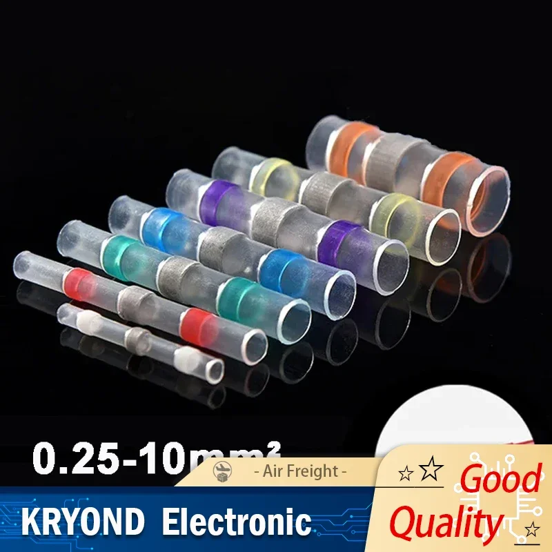 5/10/20/30PCS Heat Shrink Waterproof Solder Seal Sleeves Butt Wire Connectors Electrical Insulated Cable Splice Terminals