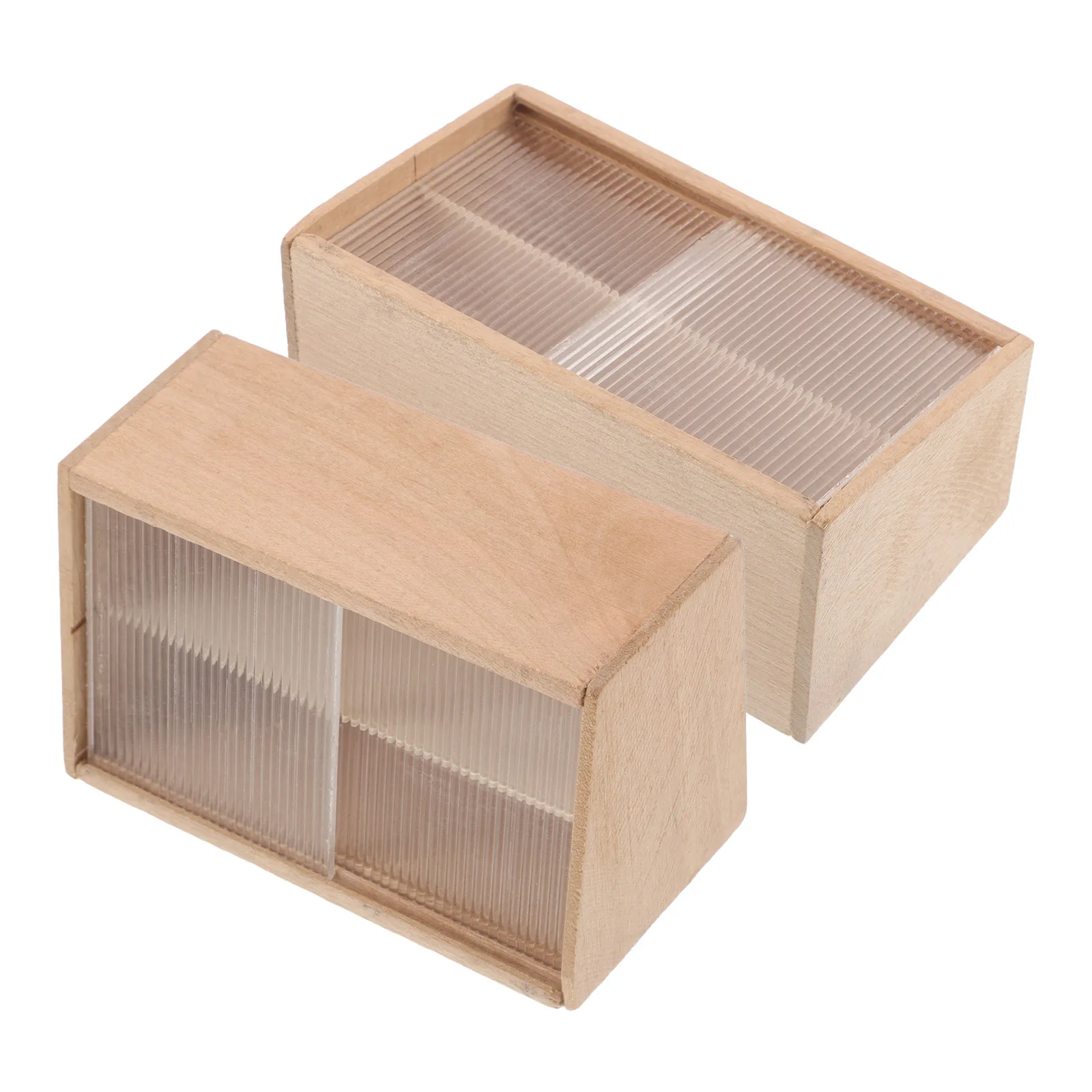 

2Pcs Micro Wood Cabinet for Dollhouse 1:12 Realistic Detail Lightweight Shelf Decorative Wall Unit Flexible Setup Mini Home