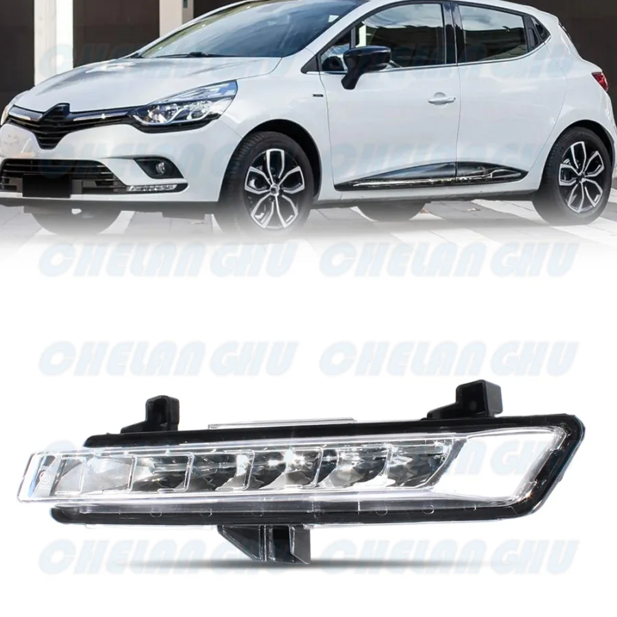 For Renault Clio 2016 2017 2018 2019 Left Side Front Bumper LED DRL Daytime Running Light Lamp 266007864