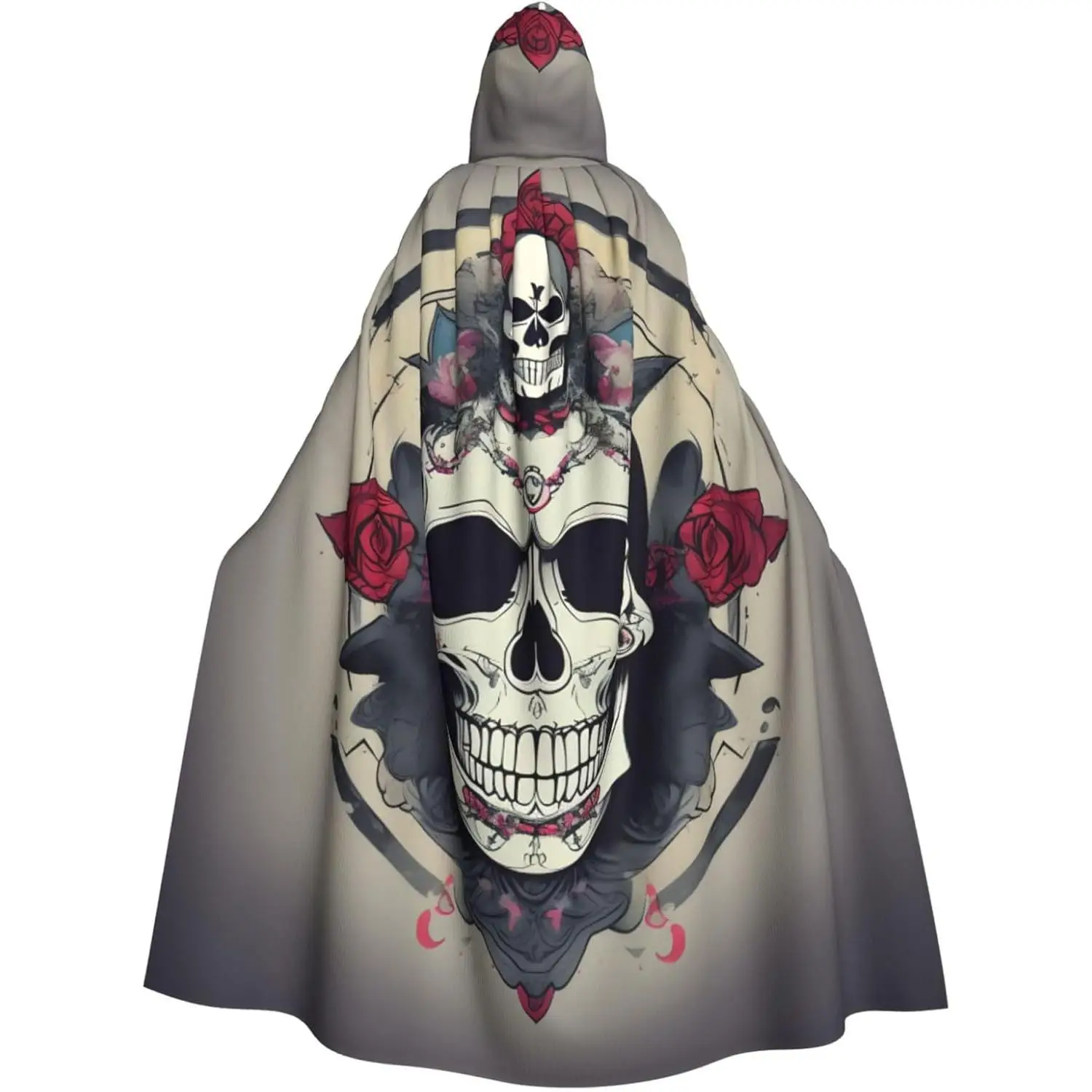 

Плащ с капюшоном для взрослых с принтом и накидкой ведьмы на Хэллоуин, Рождество, костюм для вечеринки, сохраняет тепло, водостойкий