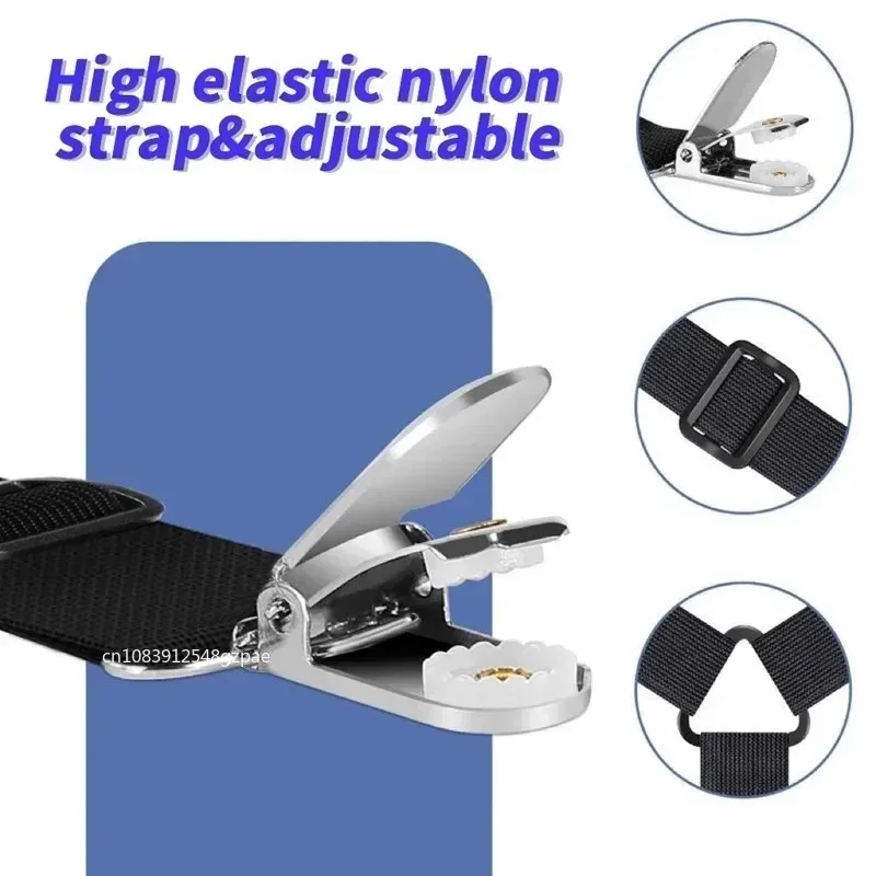 4Pcs/Set Adjustable Bed Sheet Grippers Belt Fastener Bed Sheet Clips Mattress Cover Blankets Quilt Holder Organize Gadgets