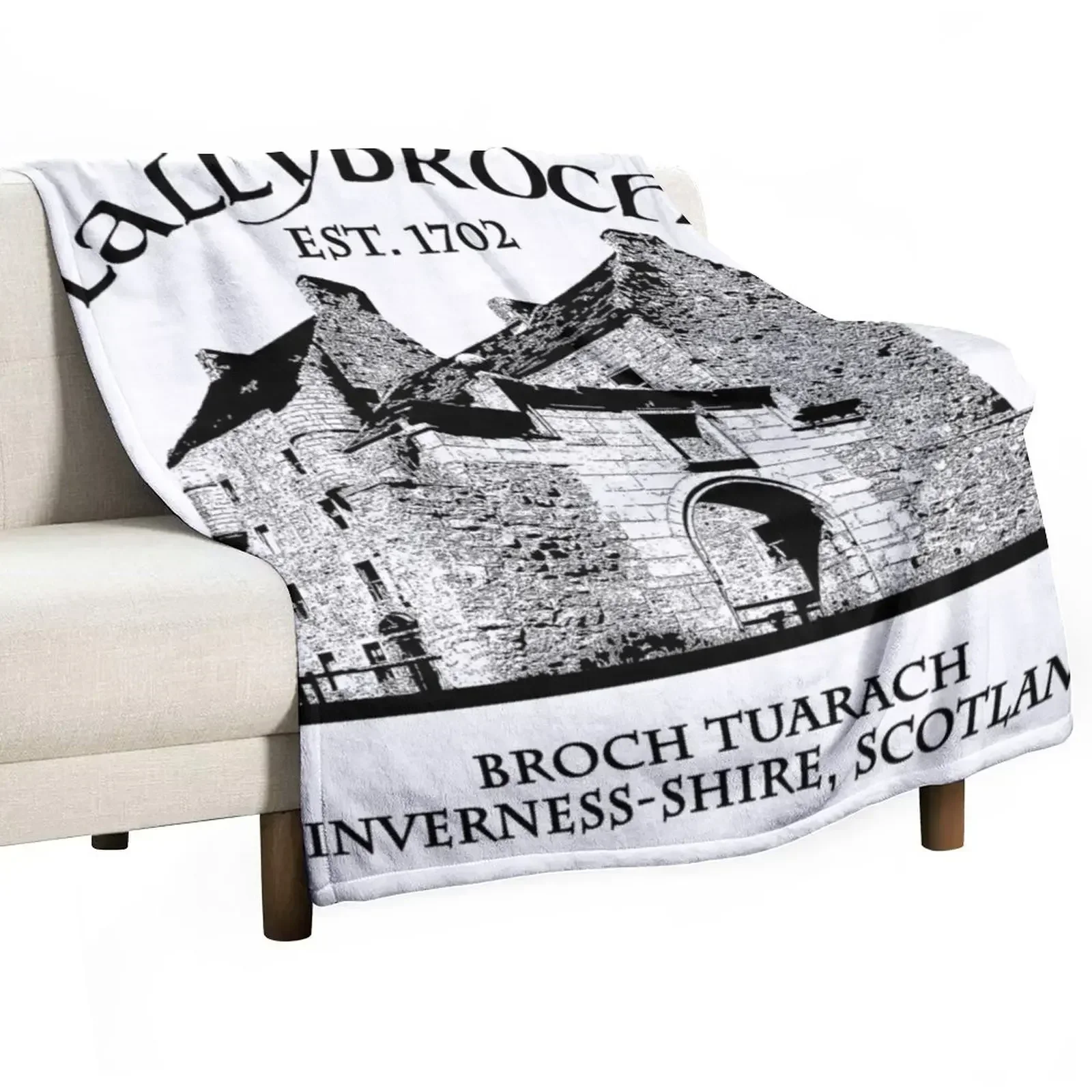 Lallybroch Outlander Throw Blanket Loose Decorative Beds warm winter Blankets