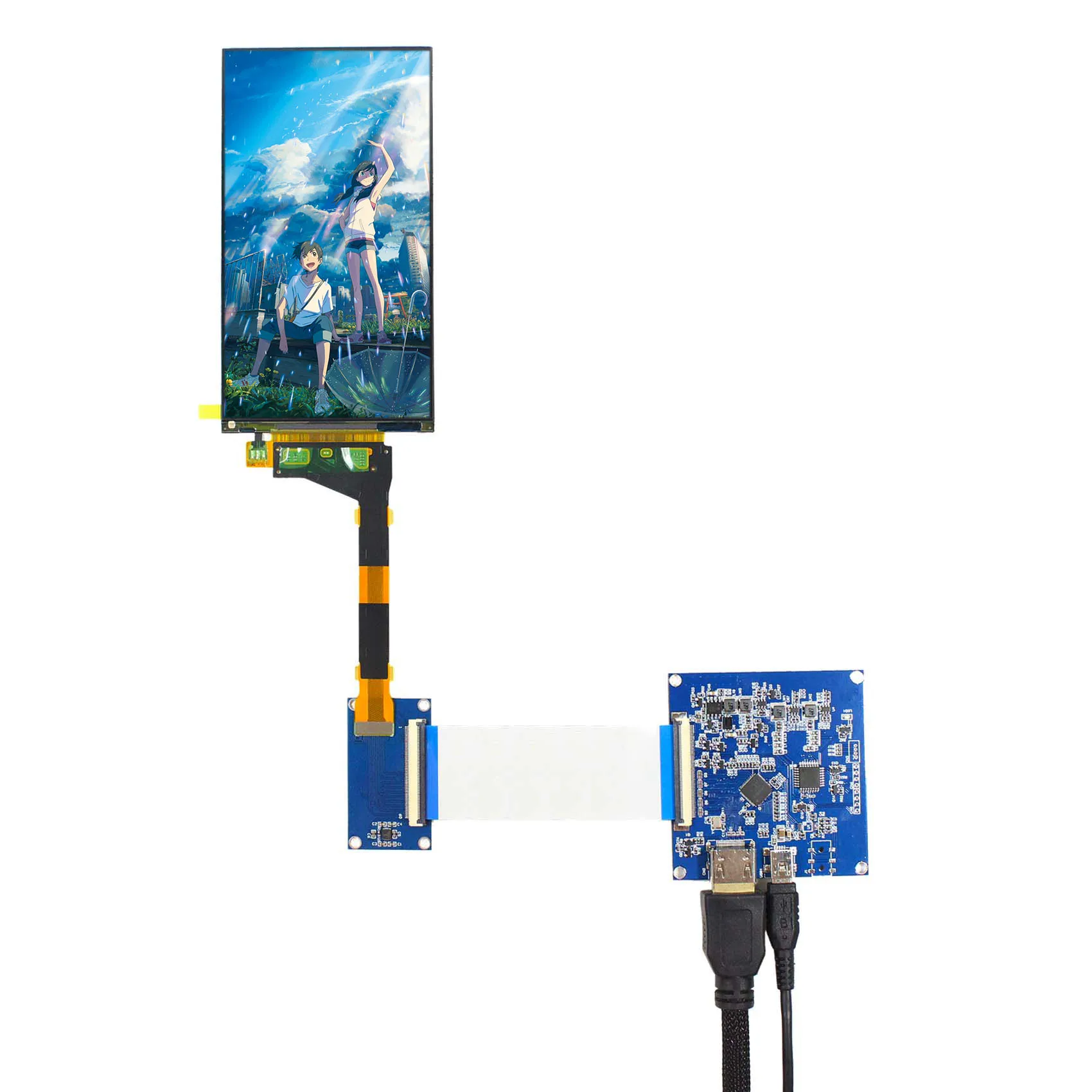 MIPI LCD Controller Board with  5.5inch 1440x2560 LS055R1SX04 IPS LCD