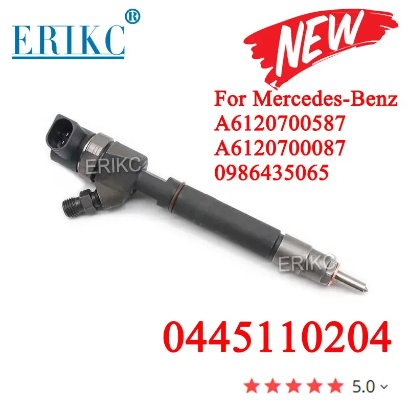 0445110204 New Diesel Injector 0445 110 204 Common Rail Nozzle Assy 0 445 110 204 for OE 6120700587 6120700087