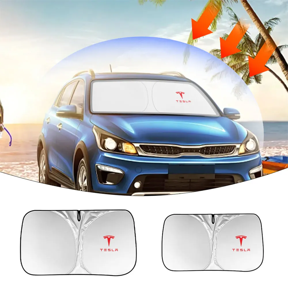 

Солнцезащитный козырек на окно автомобиля, передний блок лобового стекла, защита от ультрафиолета, козырек, автоаксессуары для Tesla Model 3 Model Y Model S X