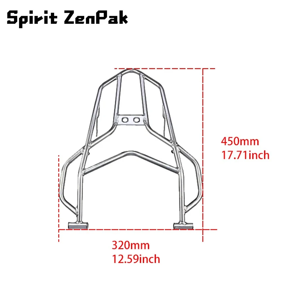 CRF300L CRF300 رالي CRF250L CRF250 رالي 21-25 (النسخة اليابانية) صالح الذيل رف حقيبة حامل الحقائب مجلس رف أمتعة الرف #6