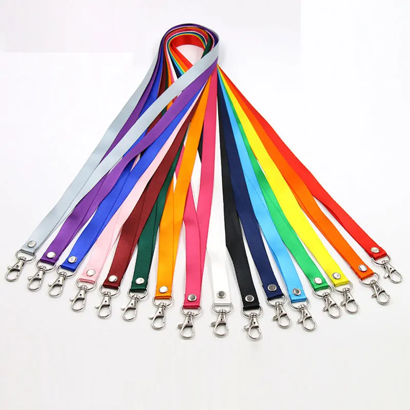 20pcs Safety Hanging Neck Strap Lanyard Safety Hanging Neck Strap Lanyard For Mobile Phone ID Name Badge Holder Keys Metal Ring